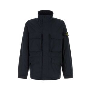 Stone Island Men Midnight Blue Polyester Jacket